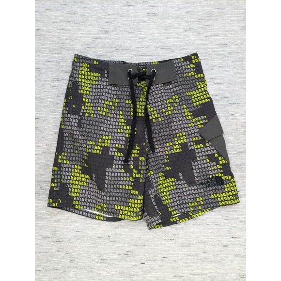 The North Face Boys‎ Swim Shorts Trunks XS 6 Logo Allover Print Digital Camo AOP - Picture 1 of 8